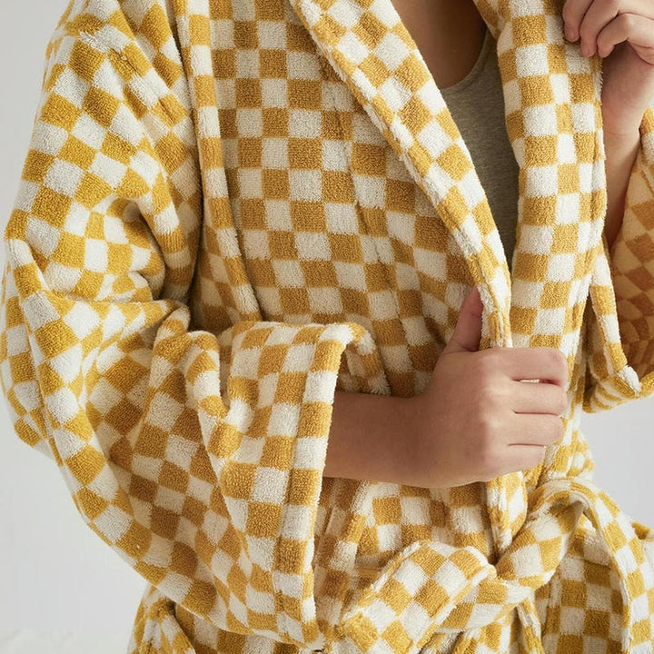 Cotton Gingham Bathrobe - 5 Colors