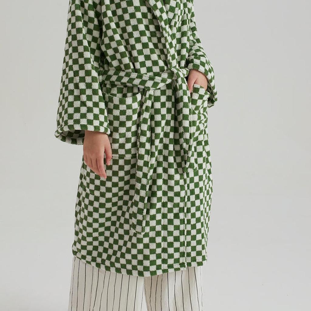 Cotton Gingham Bathrobe - 5 Colors