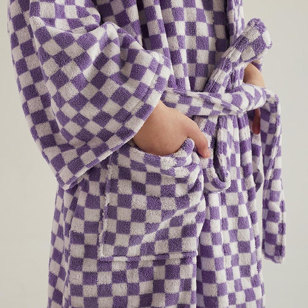 Cotton Gingham Bathrobe - 5 Colors