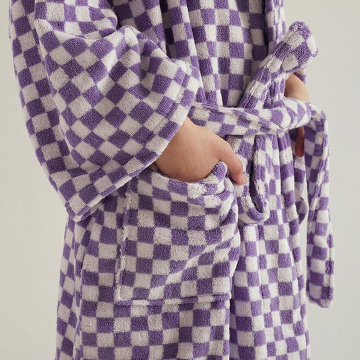 Cotton Gingham Bathrobe - 5 Colors