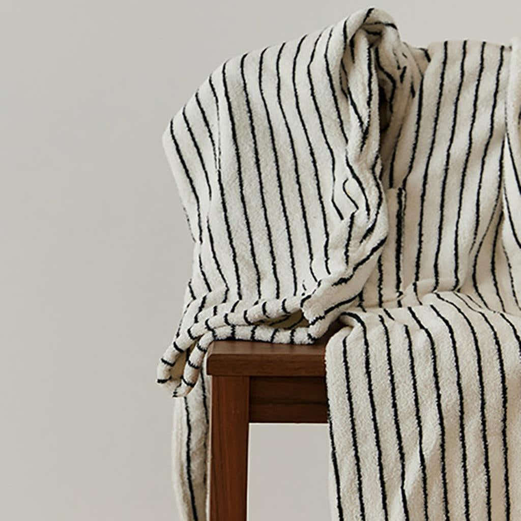 Cotton Stripes Bathrobe - 2 Colors