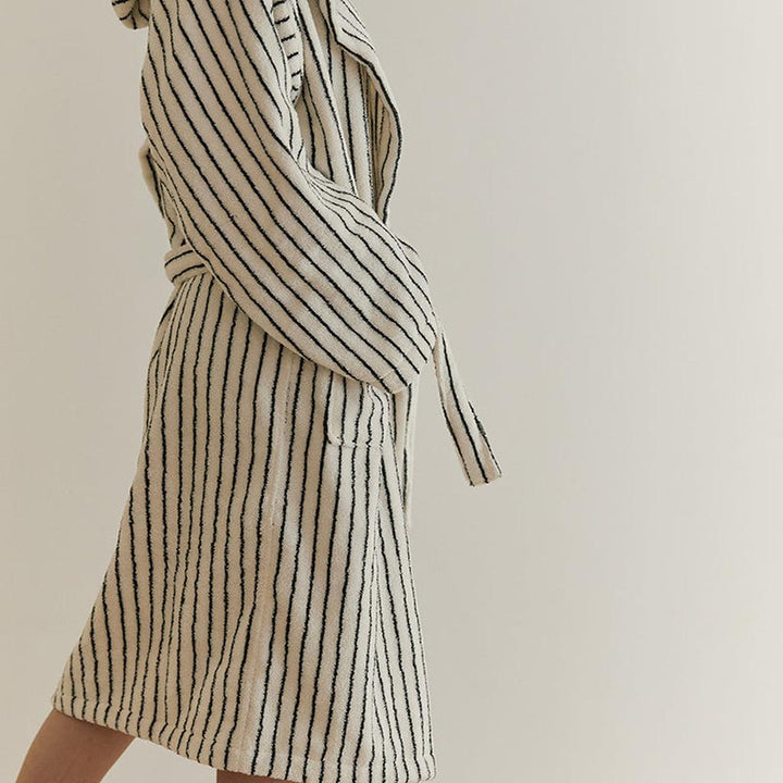 Cotton Stripes Bathrobe - 2 Colors
