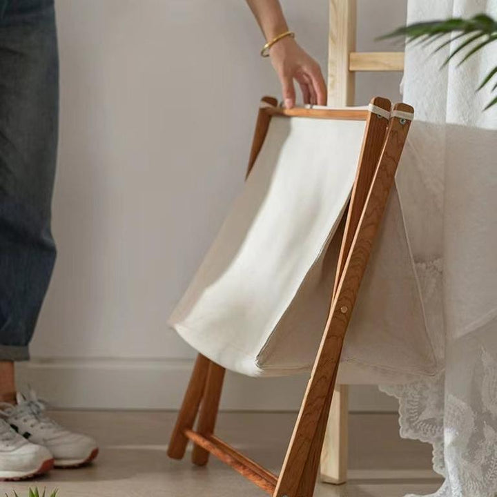 Foldable Cotton Canvas Household Laundry Hamper