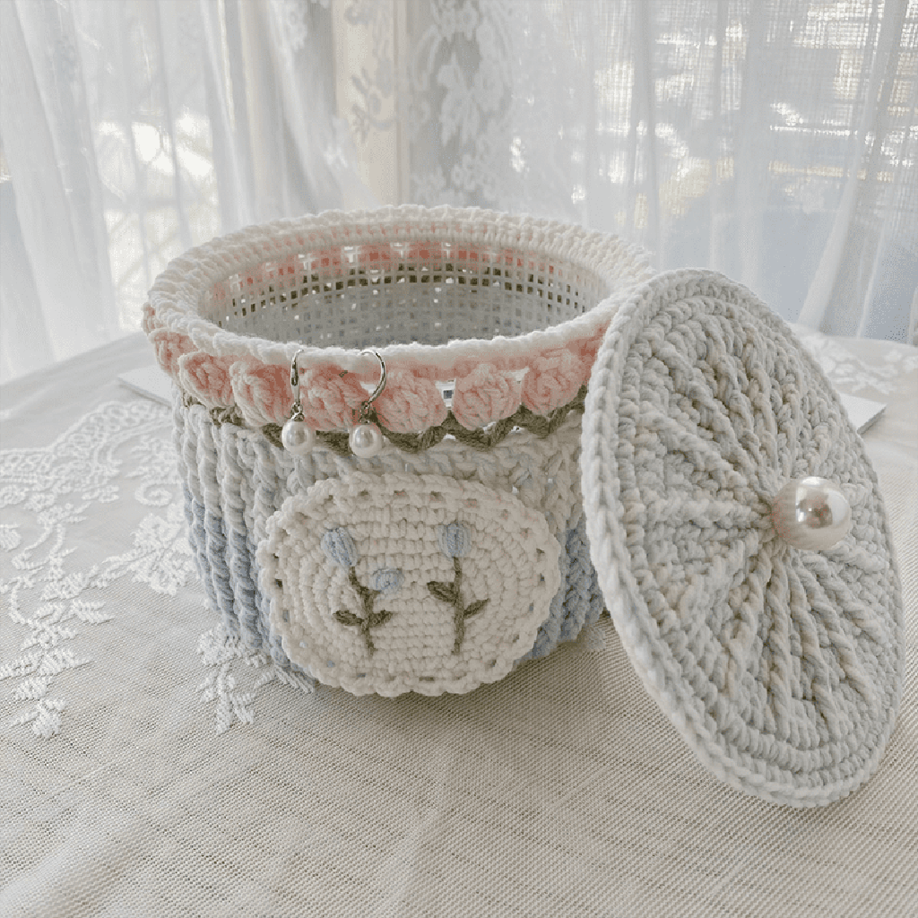 Garden Collection - Handmade Ombre Crochet Organizer