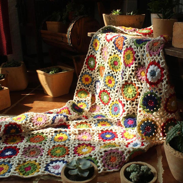 Granny Square Crochet Blanket