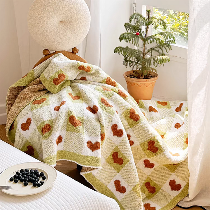 Heart Checkerboard Blanket