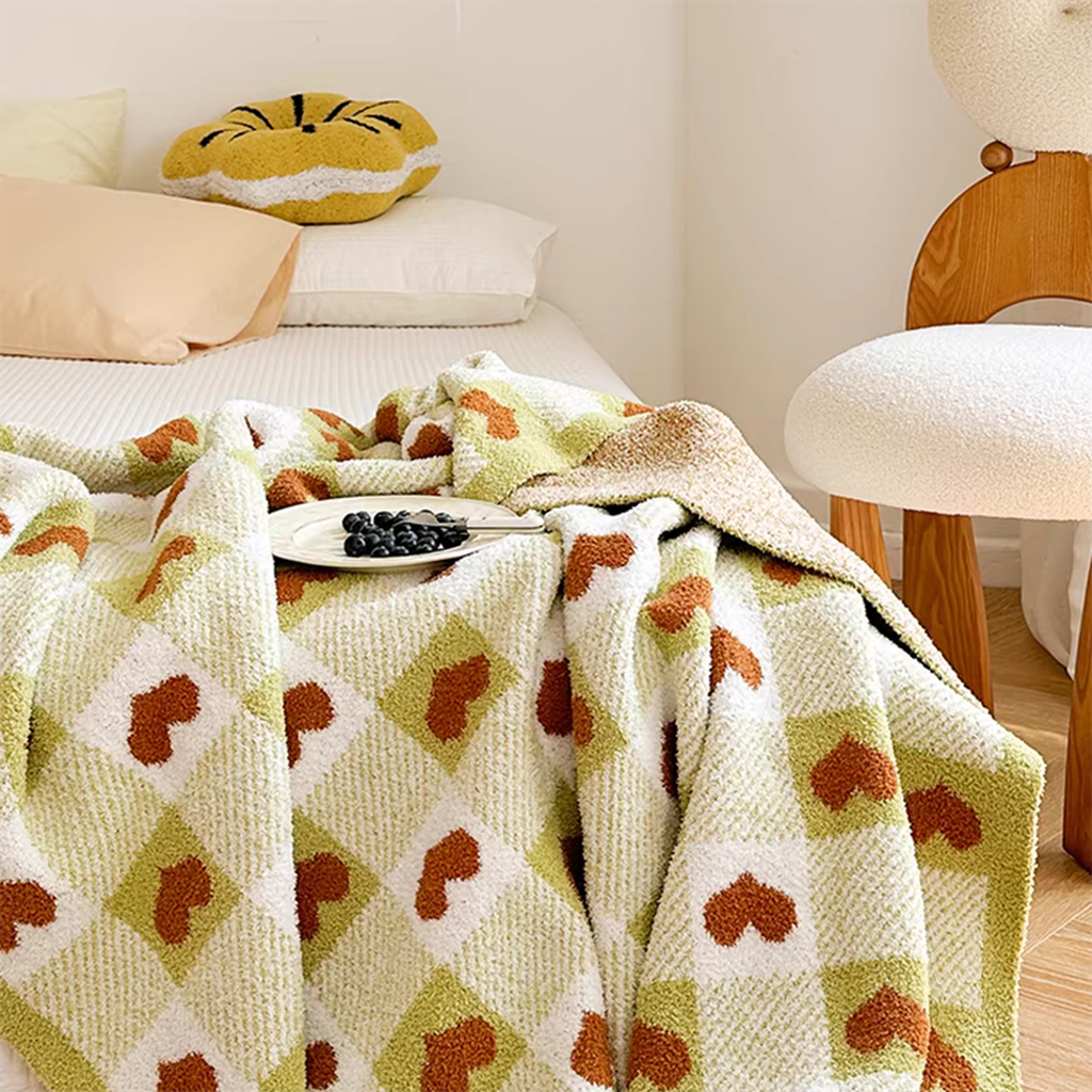 Heart Checkerboard Blanket