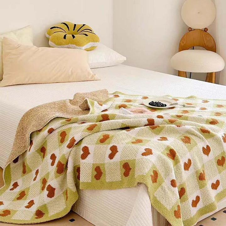 Heart Checkerboard Blanket