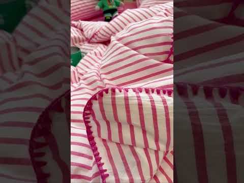 Sweet Stripes Bedding Set - Hot Pink.