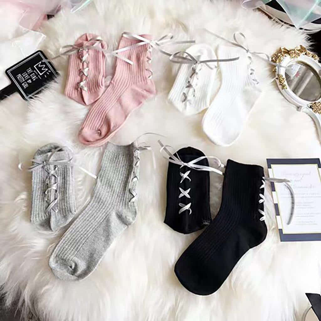 Lace-up Socks 12-pack