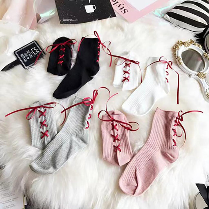 Lace-up Socks 12-pack