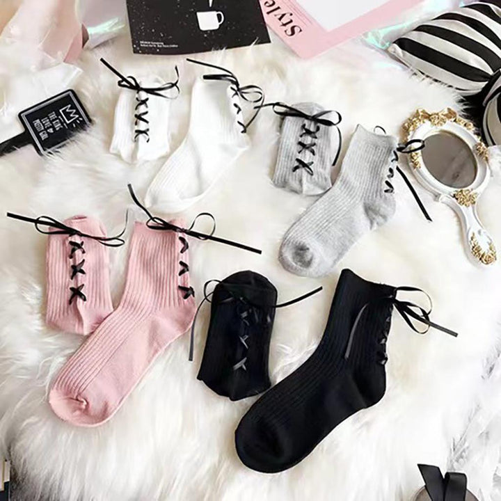 Lace-up Socks 12-pack