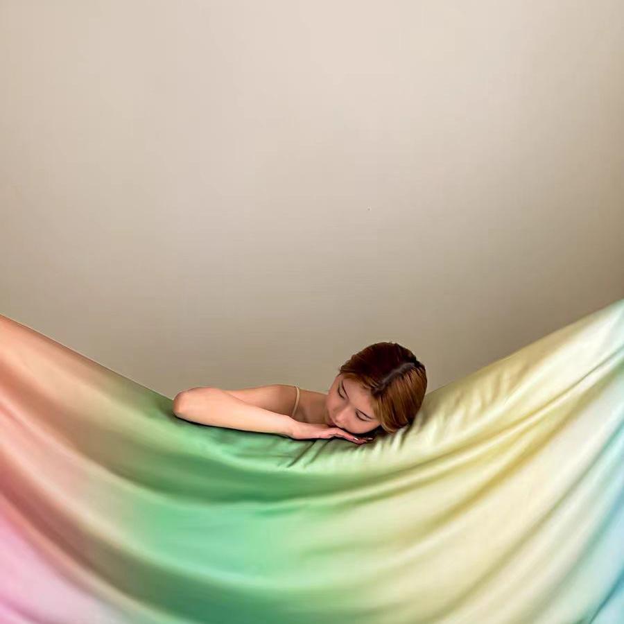 Luxury Ombre Aurora Duvet Cover - Green