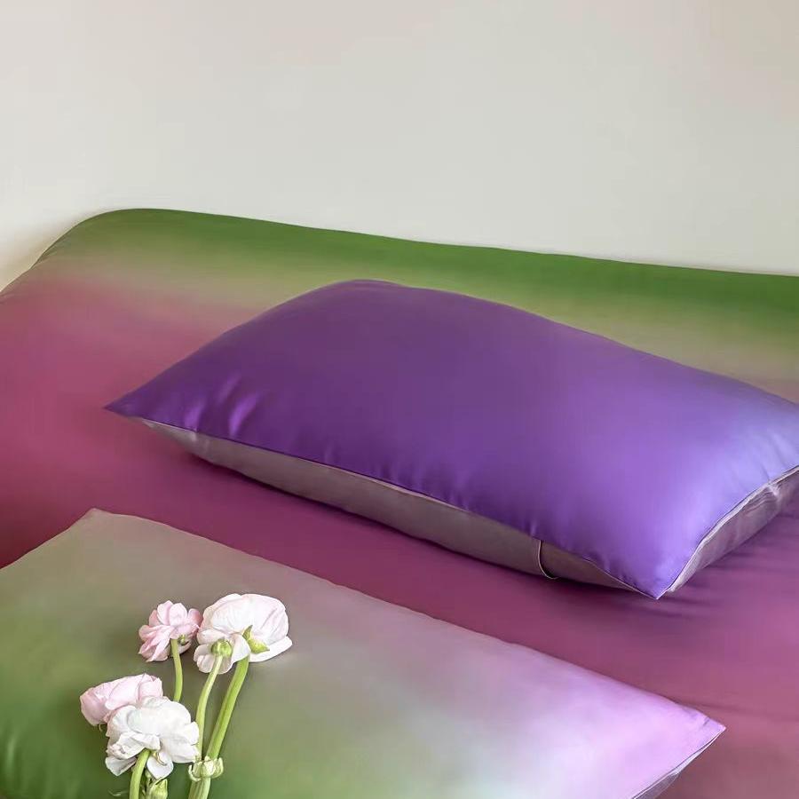 Luxury Ombre Aurora Duvet Cover - Green