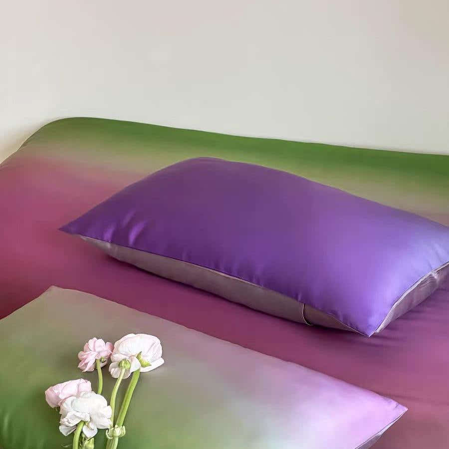 Luxury Ombre Aurora Duvet Cover - Purple