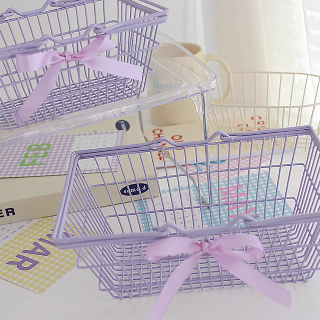 Mini Shopping Cart Storage Basket
