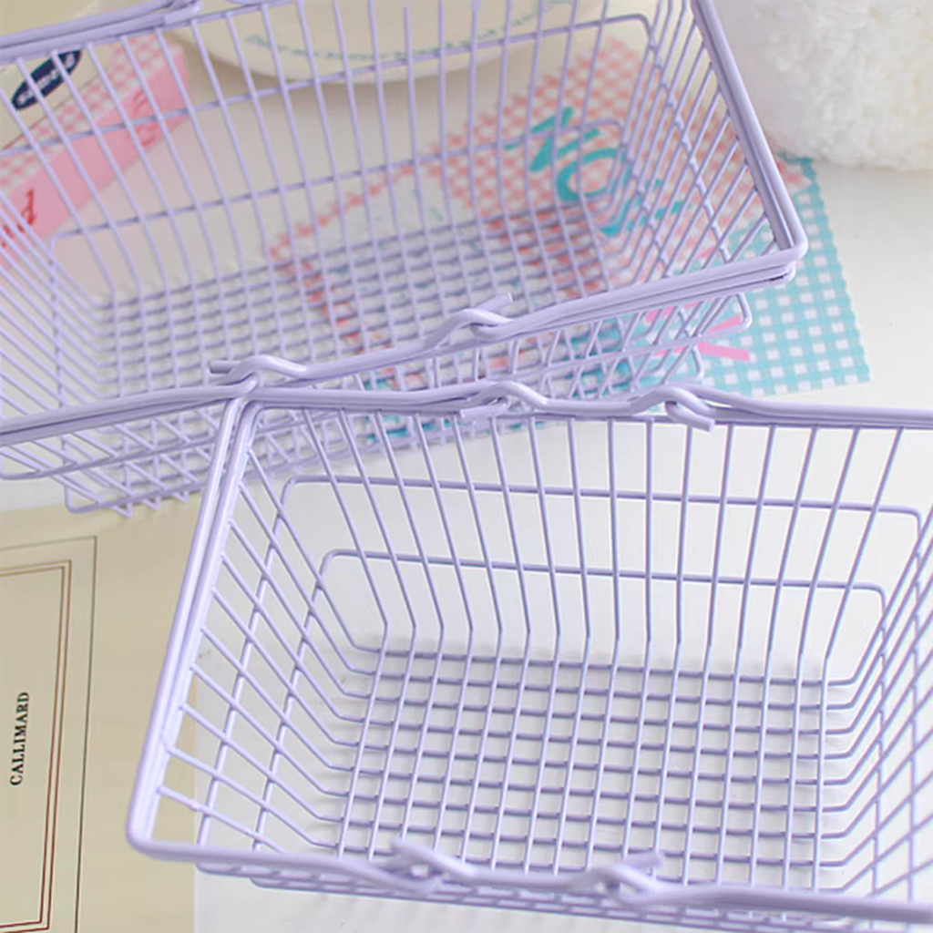 Mini Shopping Cart Storage Basket
