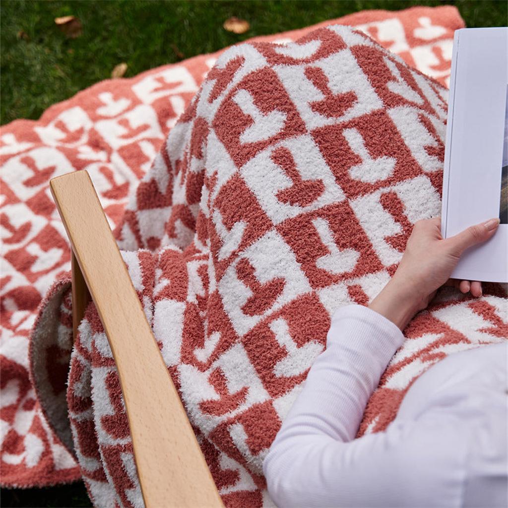 Mushroom Throw Blanket (Yellow- green)