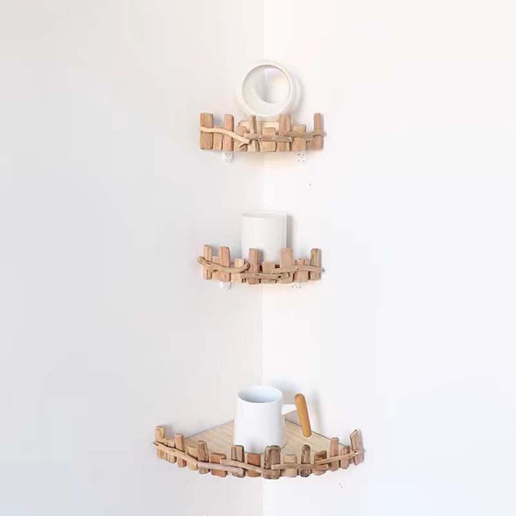 Rustic Style Wood Floating Shelf