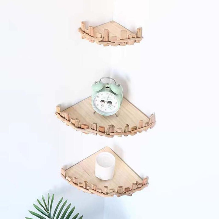 Rustic Style Wood Floating Shelf