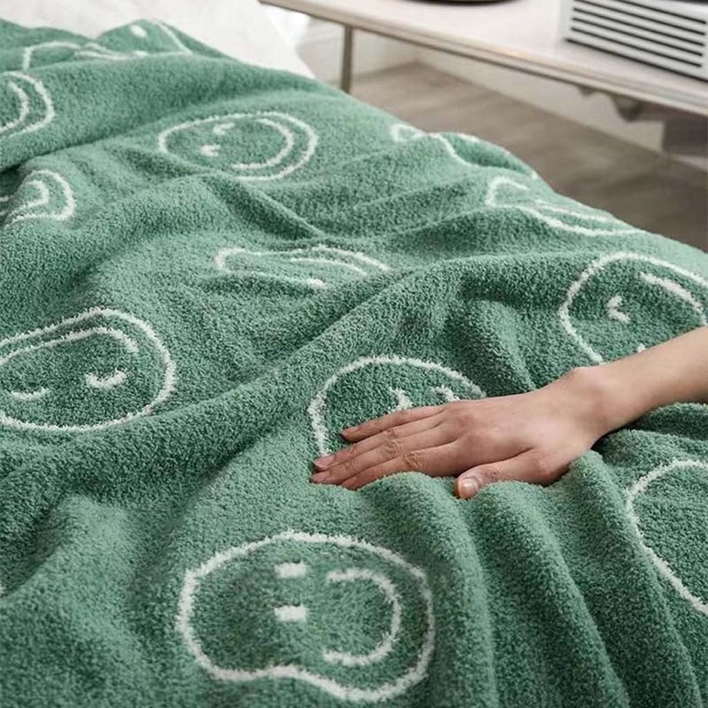 Smiley Face Blanket - Purple