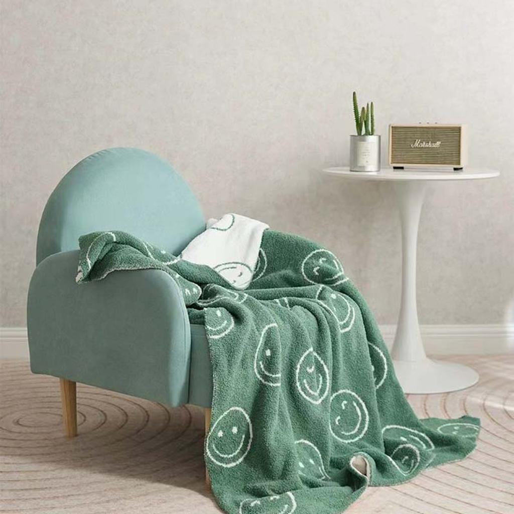 Smiley Face Blanket - Purple