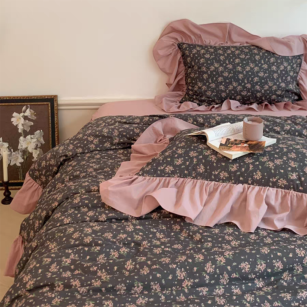 Spring Garden Ruffle Duvet Cover