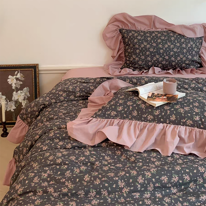 Spring Garden Ruffle Duvet Cover