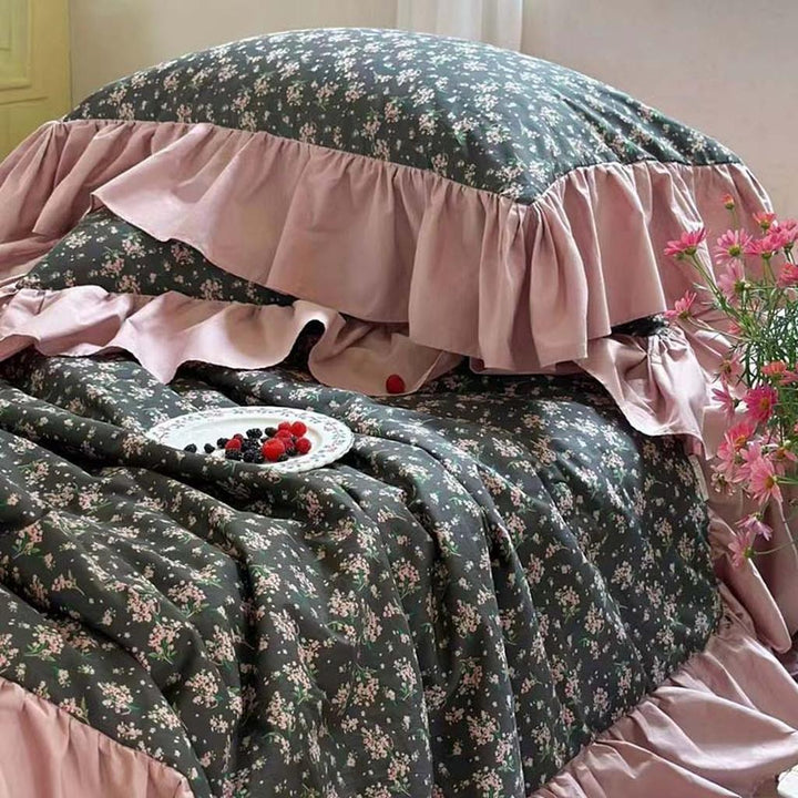 Spring Garden Ruffle Duvet Cover