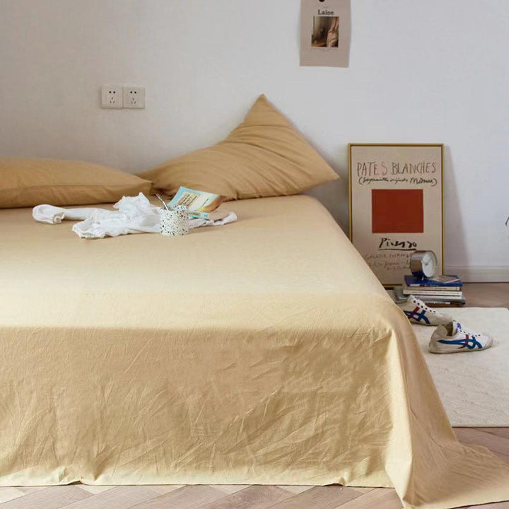 Washed Cotton Sheet Set - 14 colors