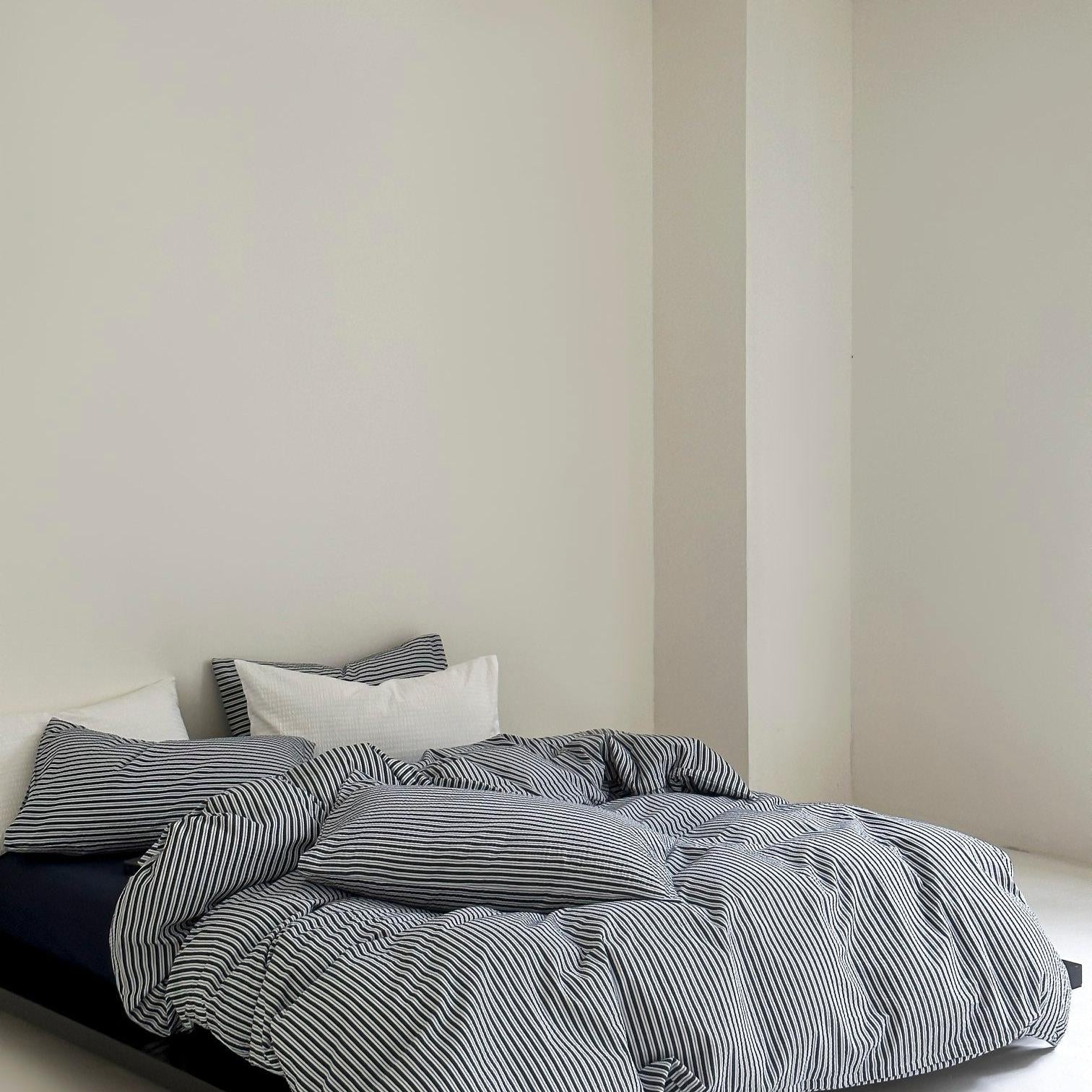 Harbor Breeze Stripe Seersucker Duvet Cover