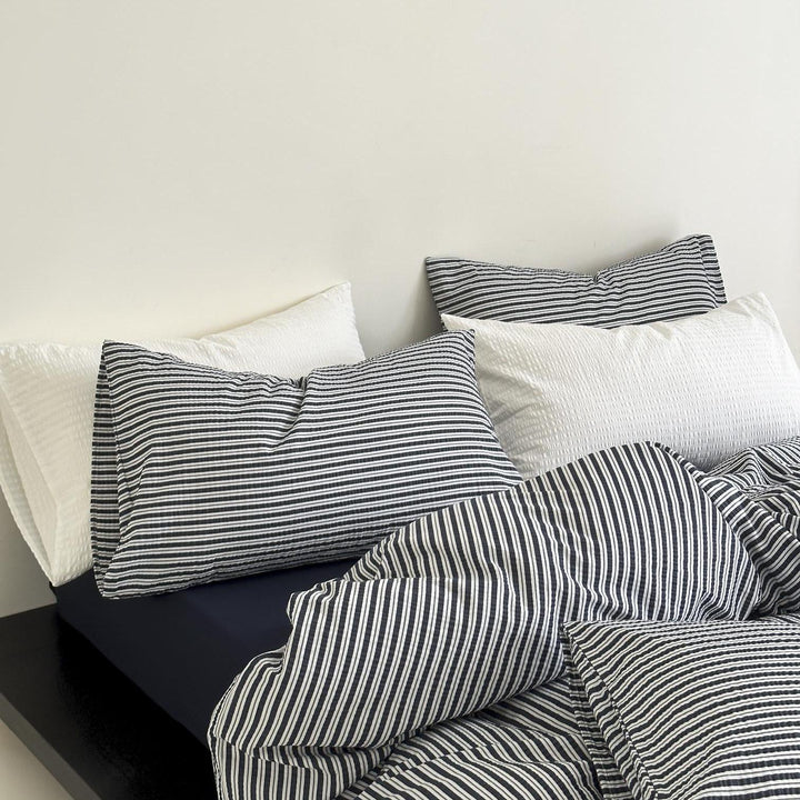 Harbor Breeze Stripe Seersucker Duvet Cover