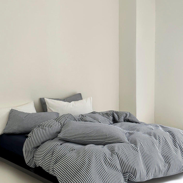 Harbor Breeze Stripe Seersucker Duvet Cover