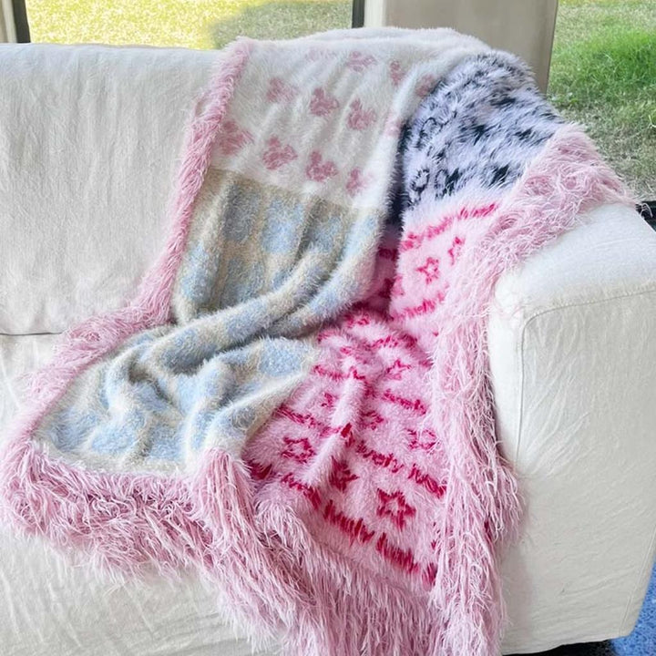 Y2K Girly Patchwork Blanket